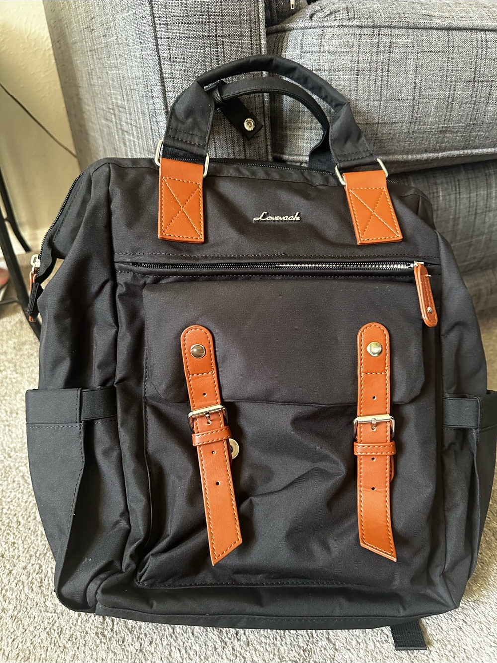 Black and Tan Lovevook BackPack
